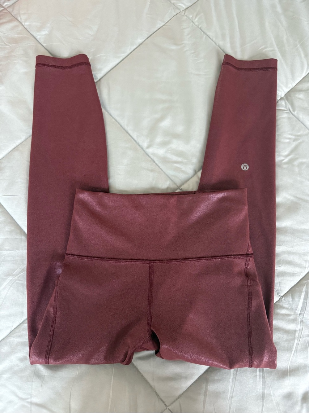 lululemon athletica Maroon High-Waist Leggings